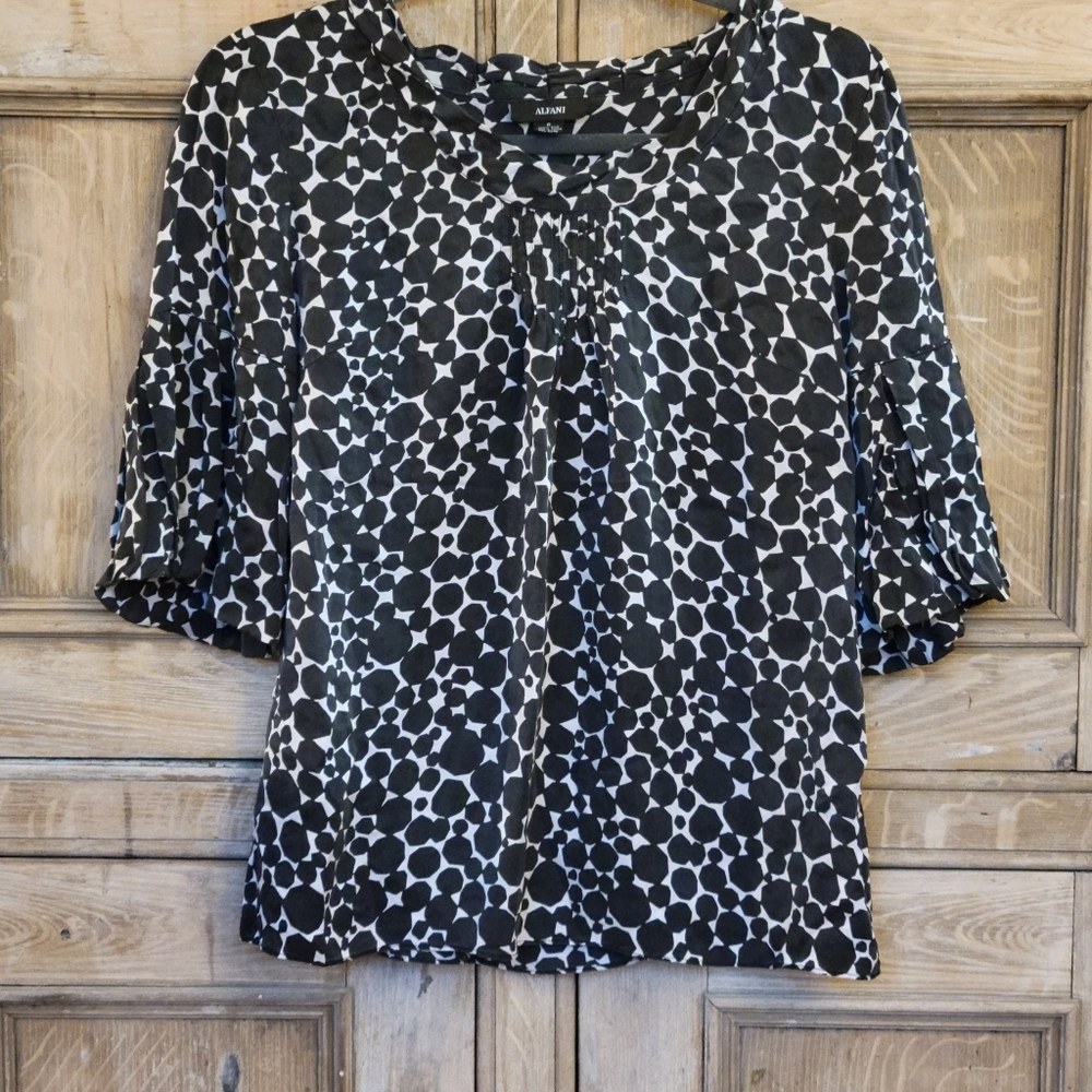 Alfani 100% Silk Blouse